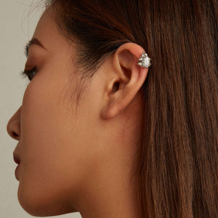 S925 Sterling Silver Koala Ear Bone Clamp Women Earrings