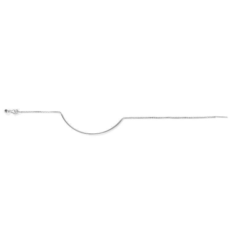S925 Sterling Silver Basic Chain Bracelet Women Jewelry