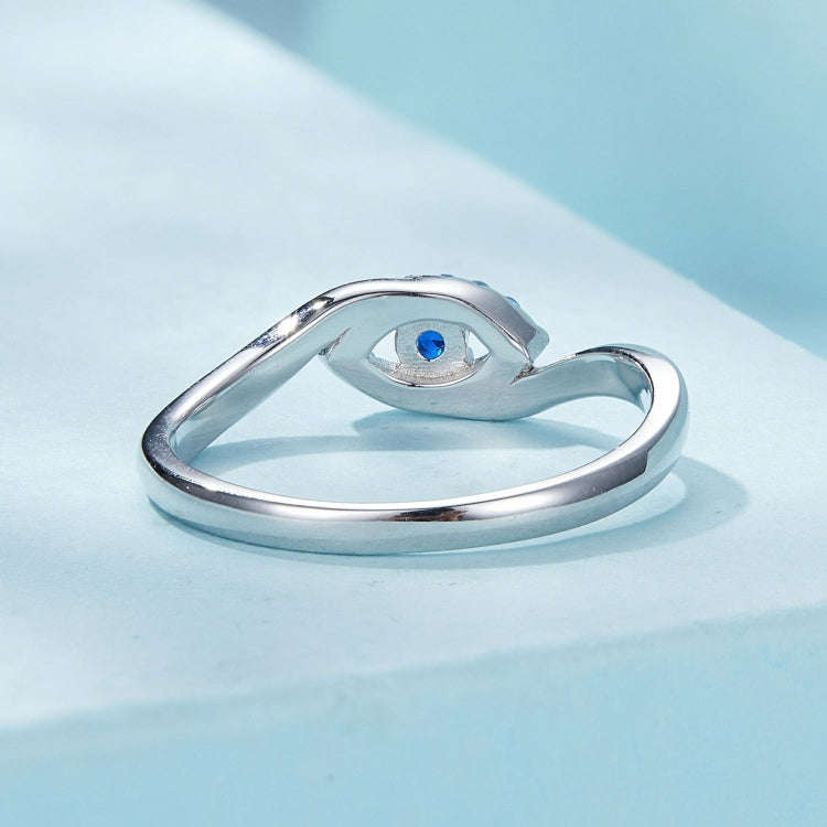 SCR947-8 S925 Sterling Silver Guardian  Eye Ring Versatile Ring Hand Decoration