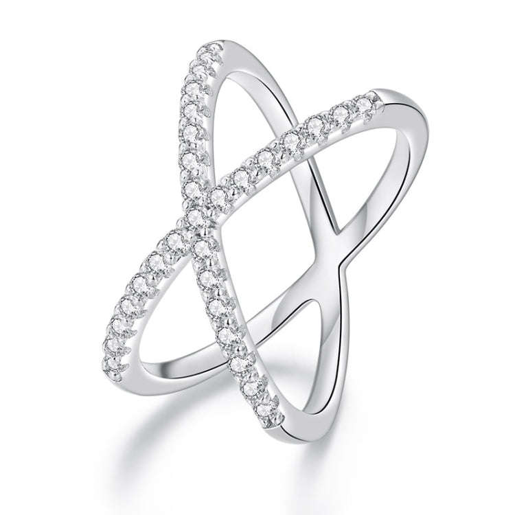 MSR036-6 S925 Sterling Silver  Dual Layer Moissanite Ring Hand Decoration