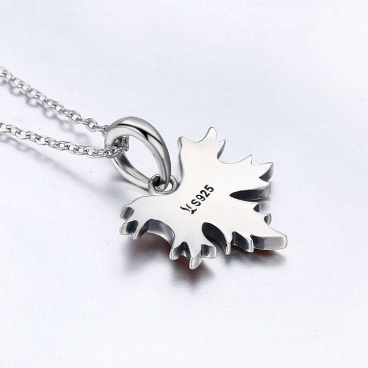 S925 Sterling Silver Late Autumn Maple Leaf Accessories Beaded Bracelet Accessories