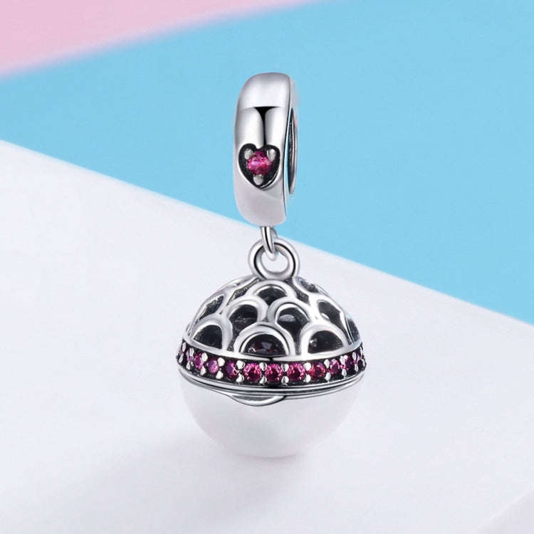 S925 Sterling Silver Love Surprise Pendant DIY Bracelet Necklace Accessories(Red)