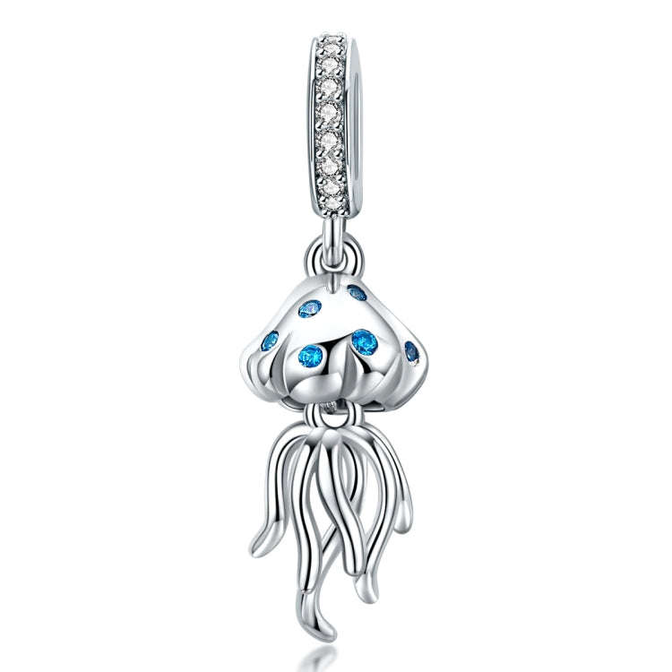S925 Sterling Silver Jellyfish Pendant DIY Bracelet Necklace Accessories