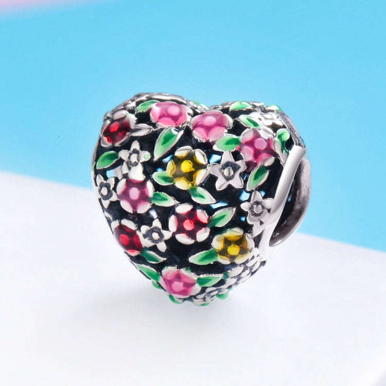 S925 Sterling Silver Flowers Valley Beads DIY Bracelet Necklace Accessories