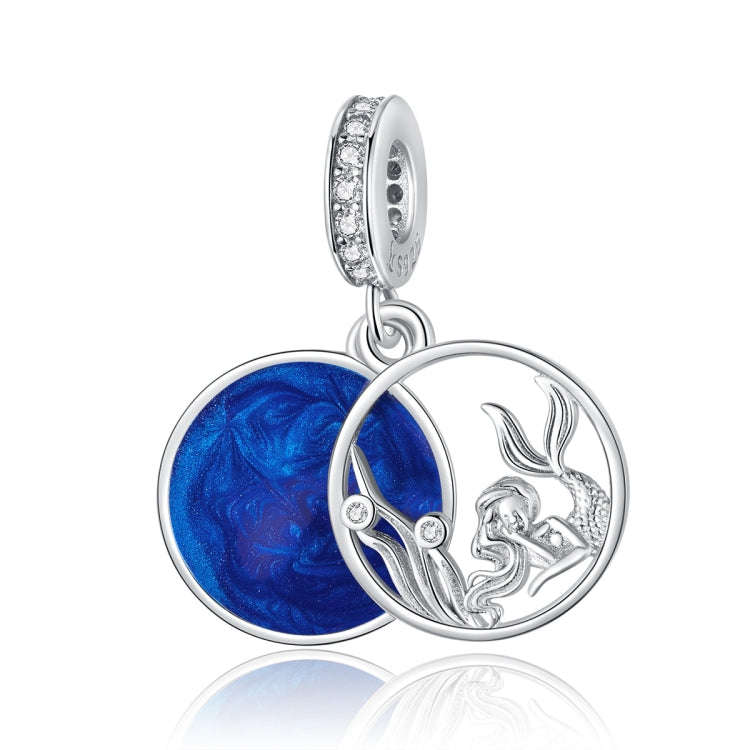 S925 Sterling Silver Fantasy Ocean Mermaid Pendant DIY Bracelet Necklace Accessories