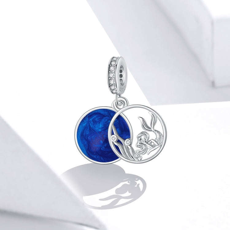 S925 Sterling Silver Fantasy Ocean Mermaid Pendant DIY Bracelet Necklace Accessories