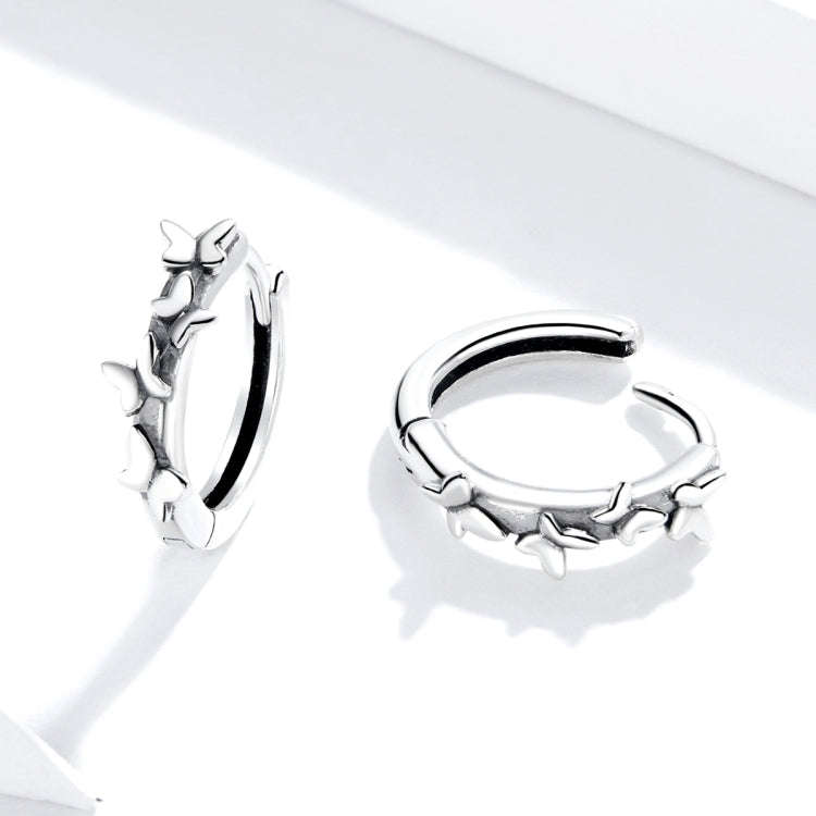 S925 Sterling Silver Elegant Butterfly Earrings