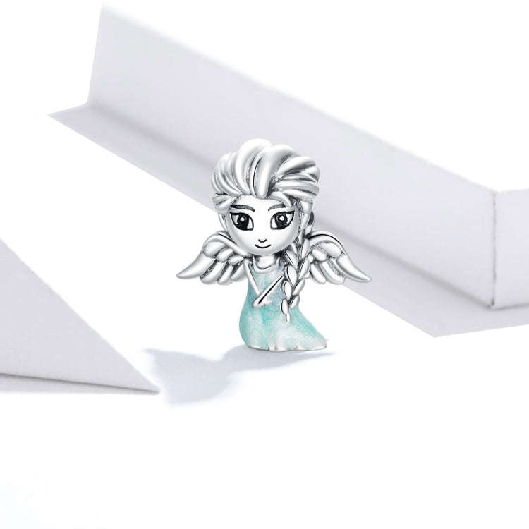 S925 Sterling Silver Snowflake Elf Girl Beads DIY Bracelet Necklace Accessories