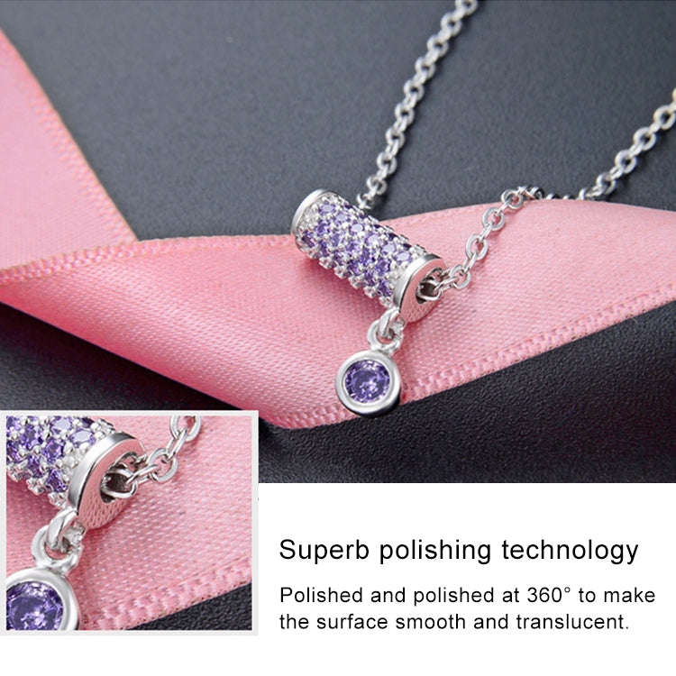 Women Fashion S925 Sterling Silver Small Waist Pendant Necklace (Orange)