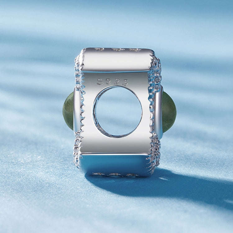 BSC902 Sterling Silver S925 Temperature Sensitive Discoloration DIY Moon Bead Bracelet Accessories