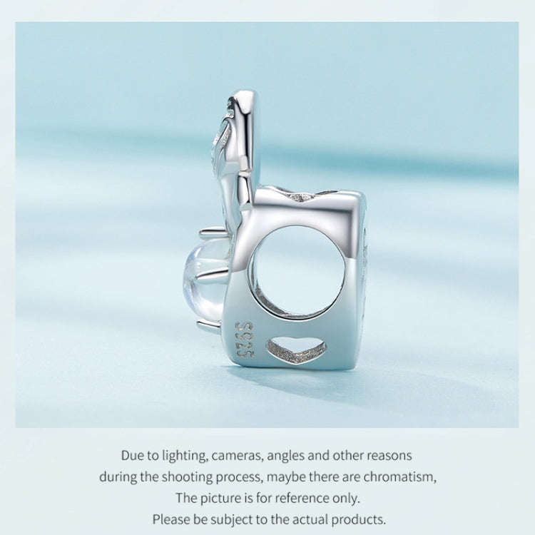 SCC2539 S925 Sterling Silver Necklace Pendant Accessories Heart Shape Parent-child Mother Love DI...