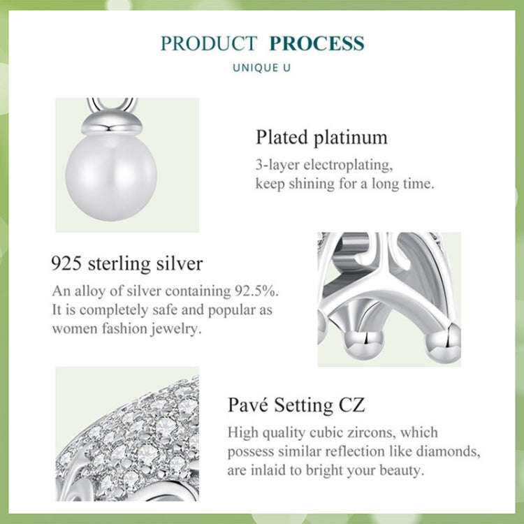 BSC862 S925 Sterling Silver Small Umbrella Pendant Accessories DIY Bracelet Beads