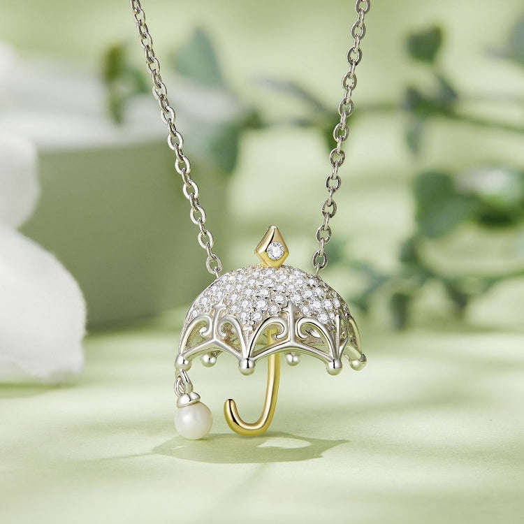 BSC862 S925 Sterling Silver Small Umbrella Pendant Accessories DIY Bracelet Beads