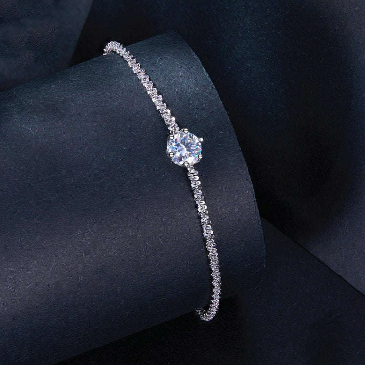MSB006 Sterling Silver S925  Moissanite Fashion Bracelet