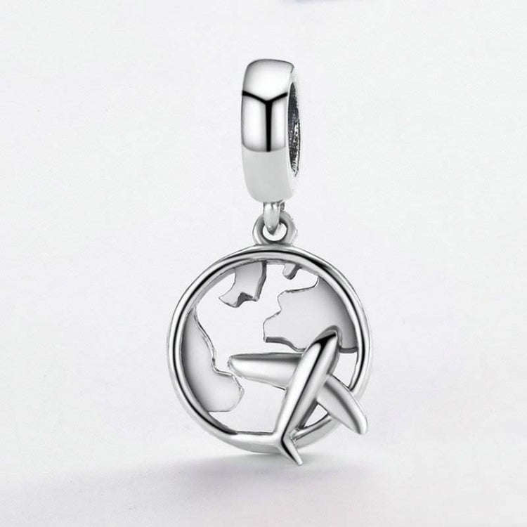 S925 Sterling Silver Beaded Personality Traveling Dream Charm