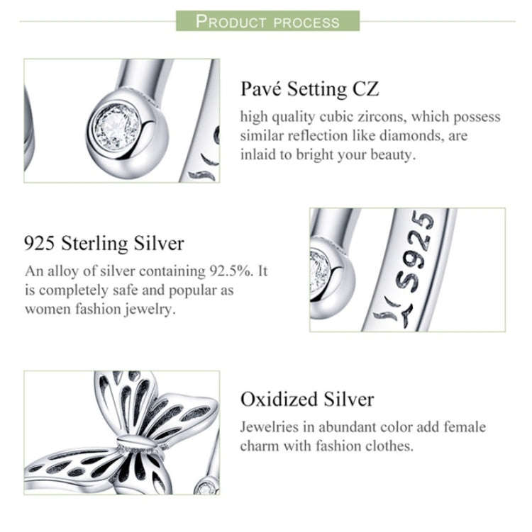 S925 Sterling Silver Butterfly Ring