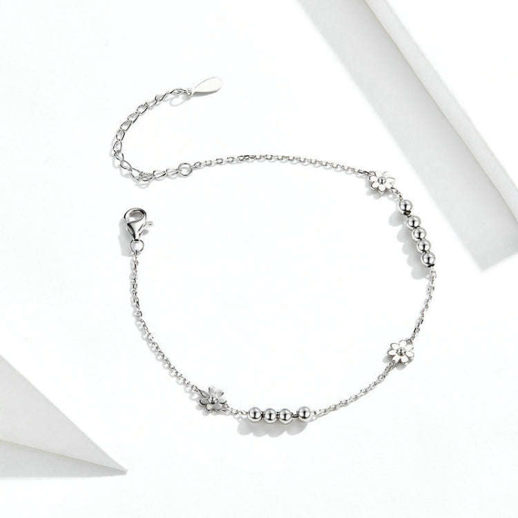 S925 Sterling Silver Daisy Bracelet Plant Shape Bracelet