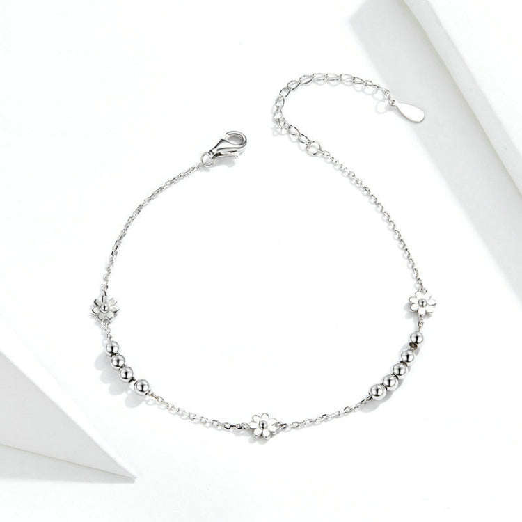 S925 Sterling Silver Daisy Bracelet Plant Shape Bracelet