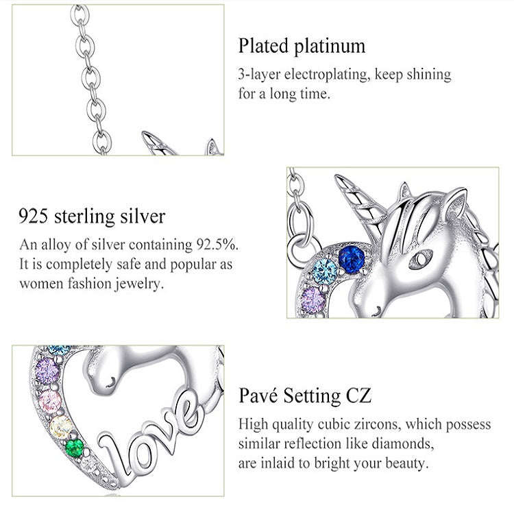 S925 Sterling Silver Necklace Cute Animal Necklace