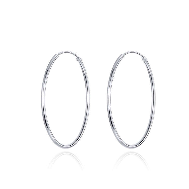 Sterling Silver Stud Earrings Big Earring S925 Silver Earrings Platinum Earrings