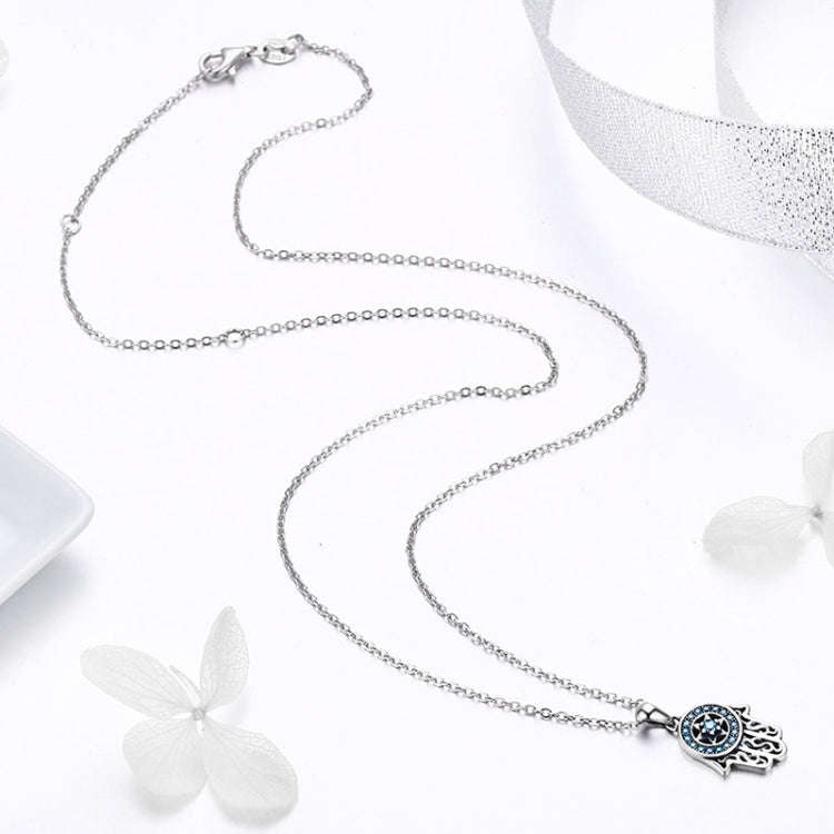 Fatima Guardian S925 Sterling Silver Necklace Female Zircon Necklace (Gold)