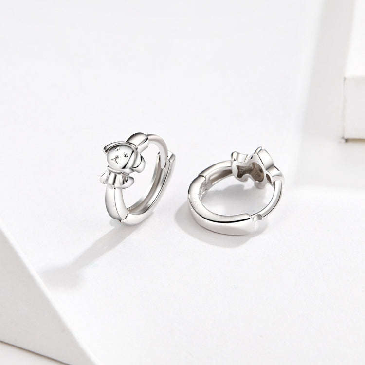 Simple Animal Earrings Dog Earrings S925 Sterling Silver Jewelry