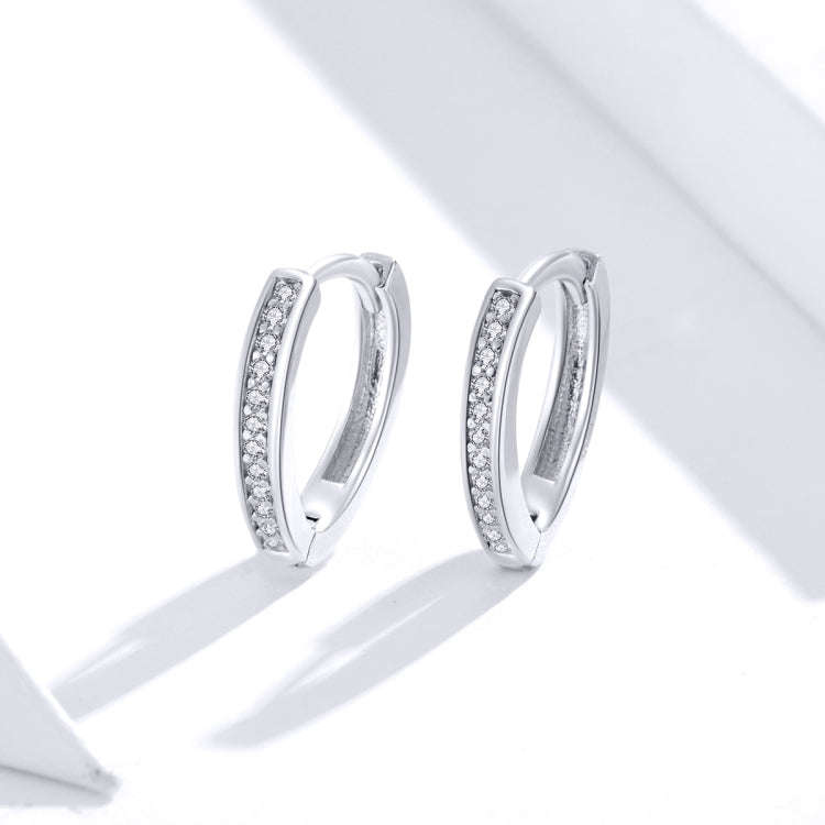 Sterling Silver Heart-shaped Earrings S925 Earrings Simple Earrings Girls Silver Earrings