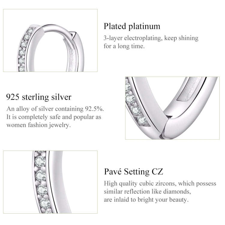 Sterling Silver Heart-shaped Earrings S925 Earrings Simple Earrings Girls Silver Earrings