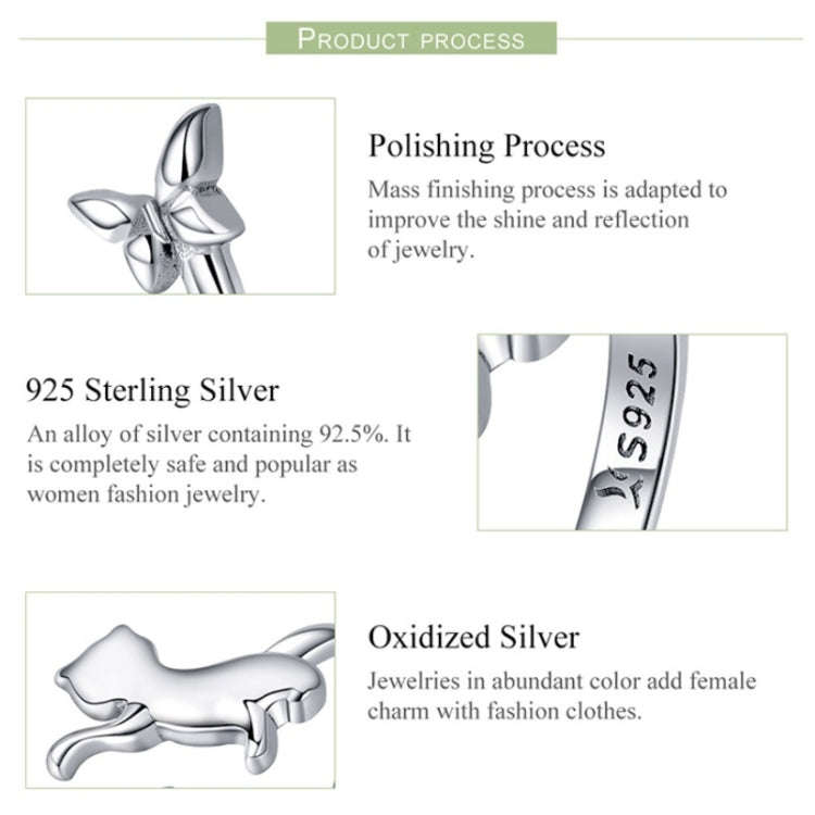 S925 Sterling Silver Ring Cats Companion Fashion Ring