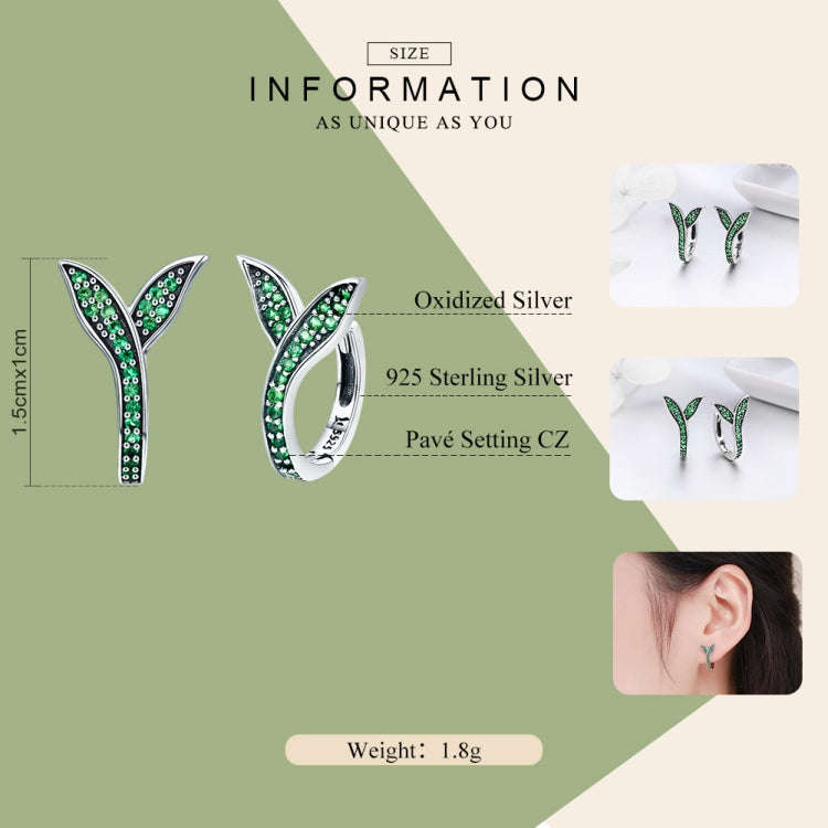 S925 Sterling Silver Earrings Simple Diamond Bud Earrings