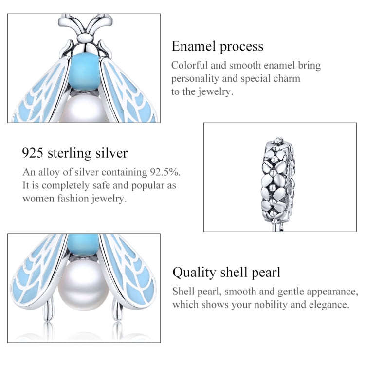 S925 Sterling Silver Moth Pendant DIY Bracelet Jewelry Accessories
