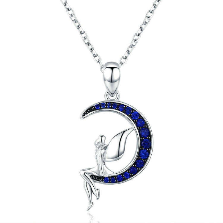 Dark Night Fairy S925 Sterling Silver Necklace With  and Zircon
