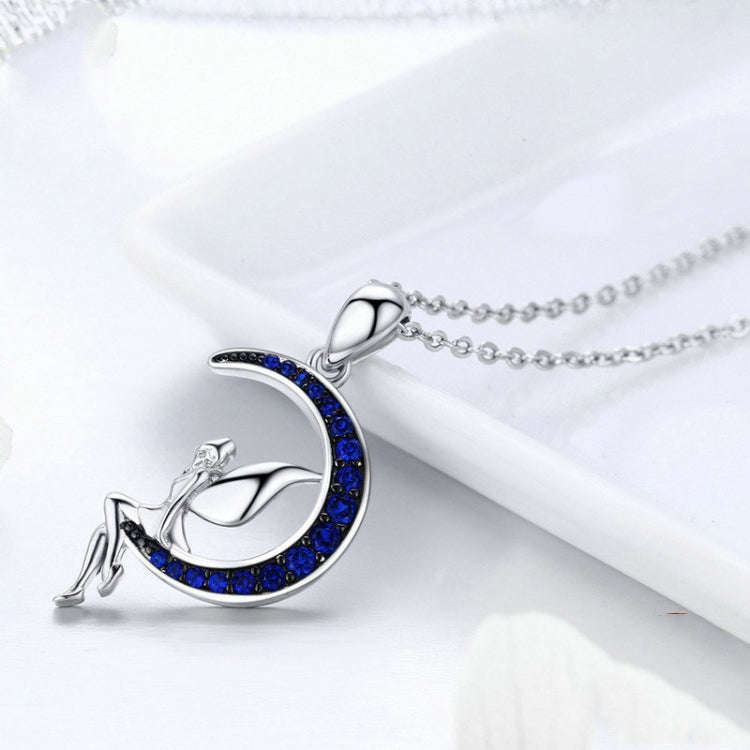 Dark Night Fairy S925 Sterling Silver Necklace With  and Zircon