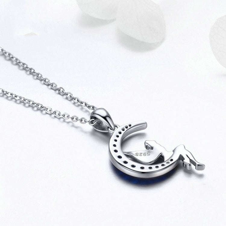 Dark Night Fairy S925 Sterling Silver Necklace With  and Zircon