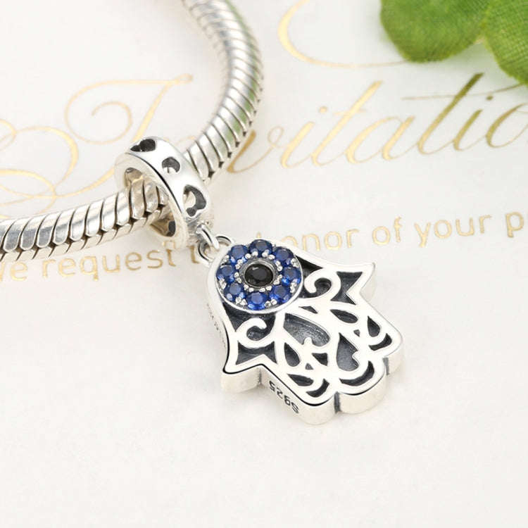 S925 Sterling Silver Beads  Eye God Hand Personality Charm