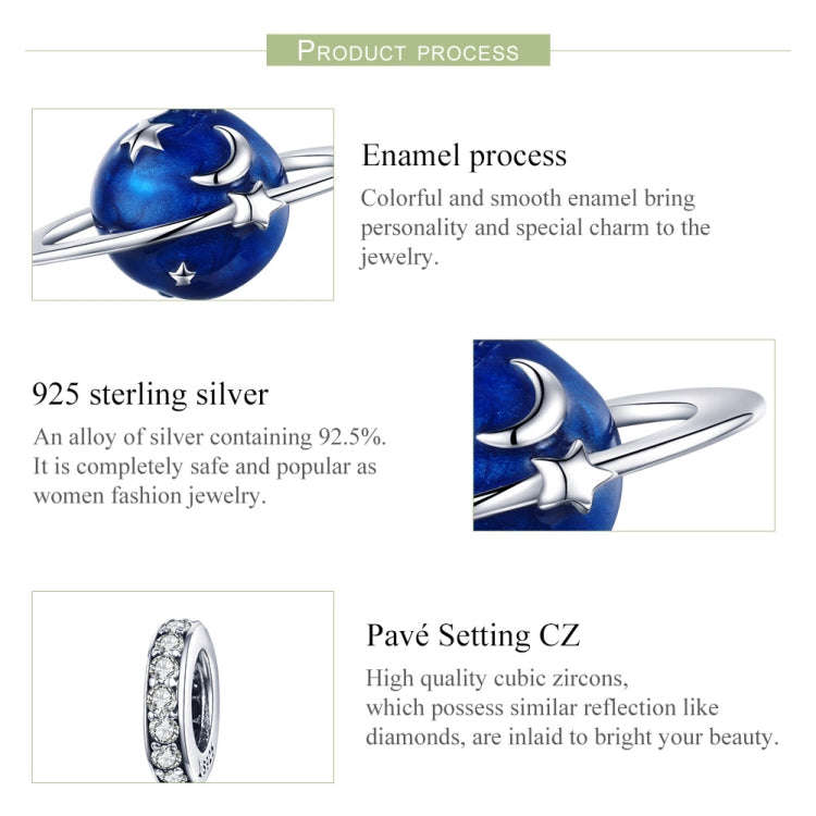 S925 Sterling Silver Secret Planet Charm DIY Bracelet Accessories