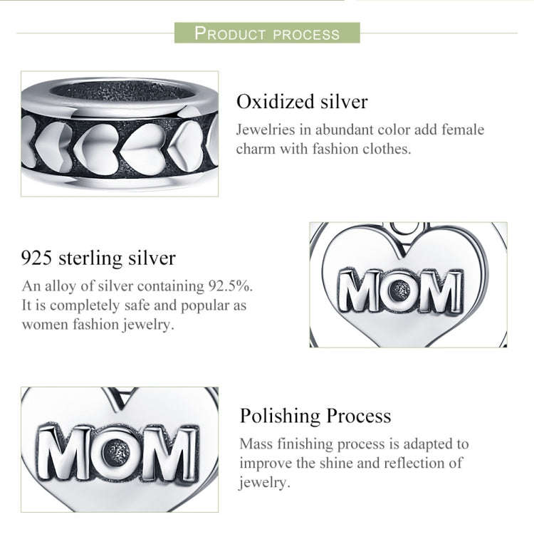 Mothers Day Gift S925 Sterling Silver Tribute To Mothers Love Beads DIY Bracelet Accessories, Sty...