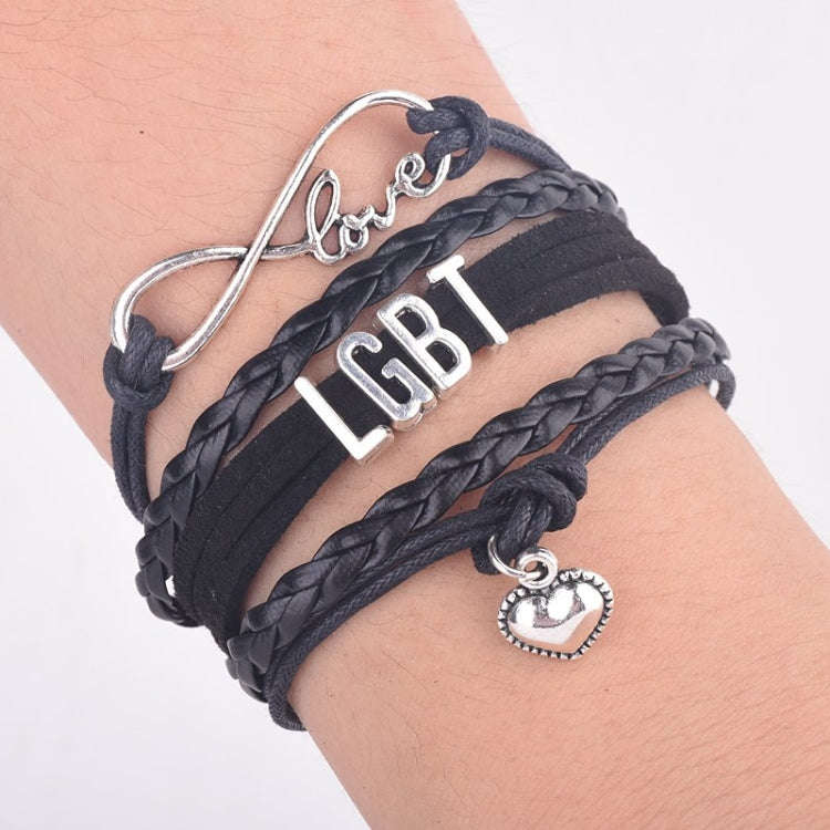 LGBT Words Rainbow Bracelet(Rainbow)