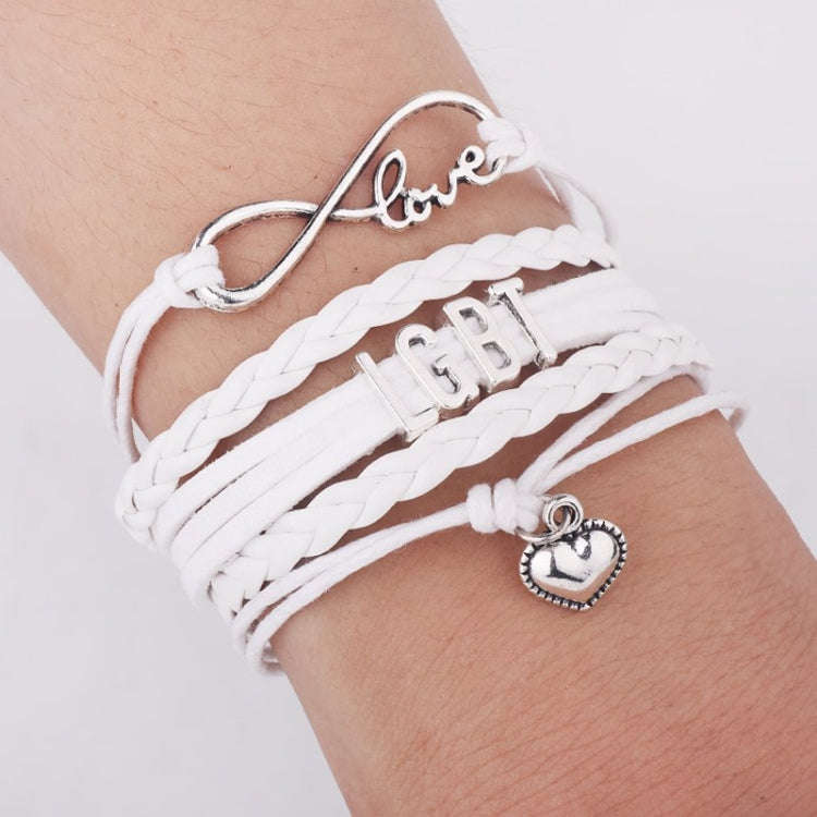 LGBT Words Rainbow Bracelet(Rainbow)