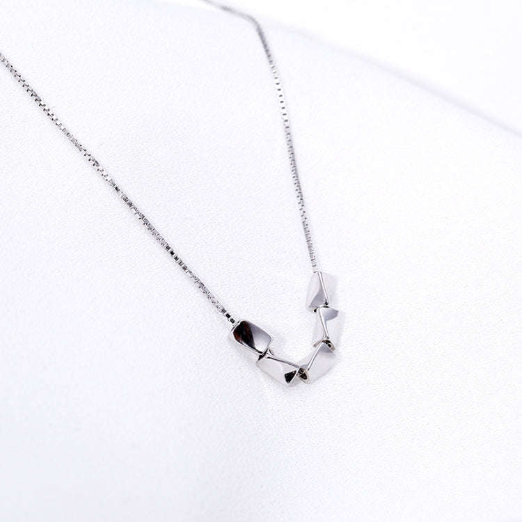 925 Sterling Silver Peas Necklace Rice Clavicle Chain
