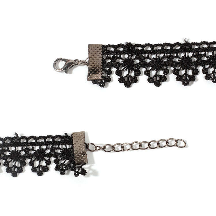 Fringe Lace Gothic Lolita Vintage Necklace,Style: 1556