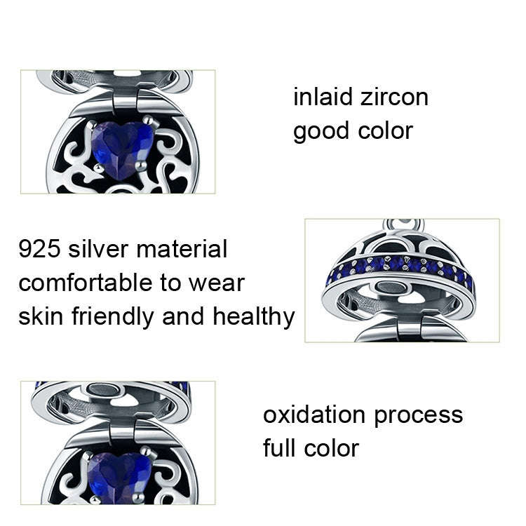 925 Silver Parts Zircon Sterling Silver Pendant(SCC689-G)