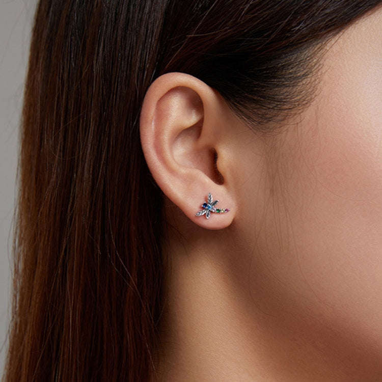 Insect Series Earrings 925 Silver Earrings, Style: Butterfly