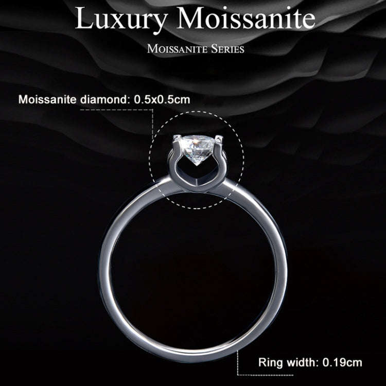 MSR007 Sterling Silver S925 Spirit Moissanite  Ring(No.6)