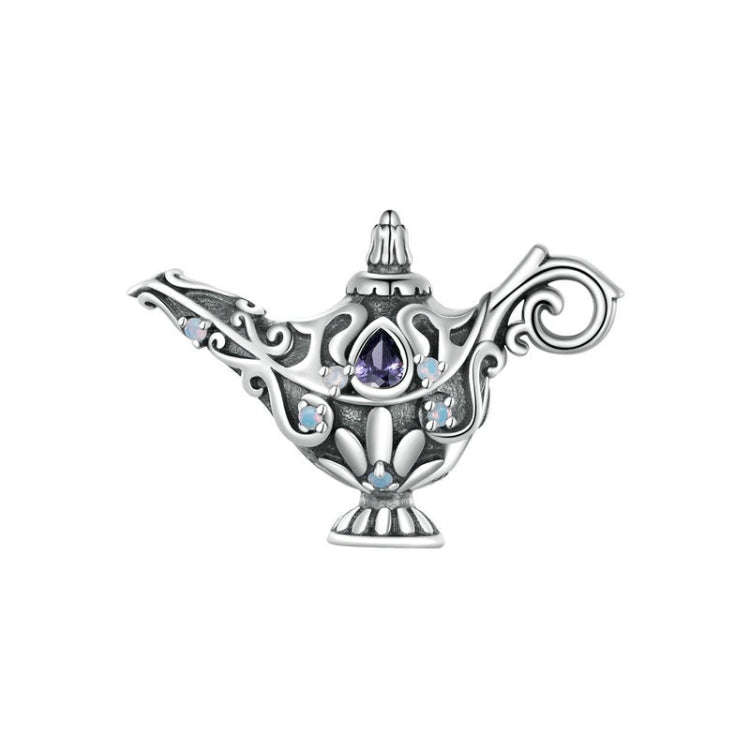 BSC893 925 Sterling Silver Wishing Magic Lamp Diy Beaded Bracelet Accessories