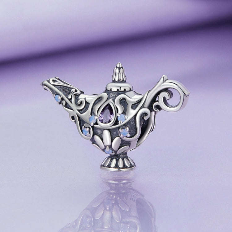 BSC893 925 Sterling Silver Wishing Magic Lamp Diy Beaded Bracelet Accessories