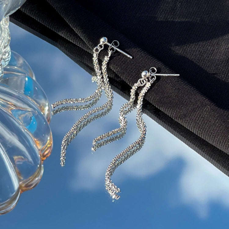 Gypsophila Tassel Earrings Long Elegant Earrings, Color:  835 Rear Hanging
