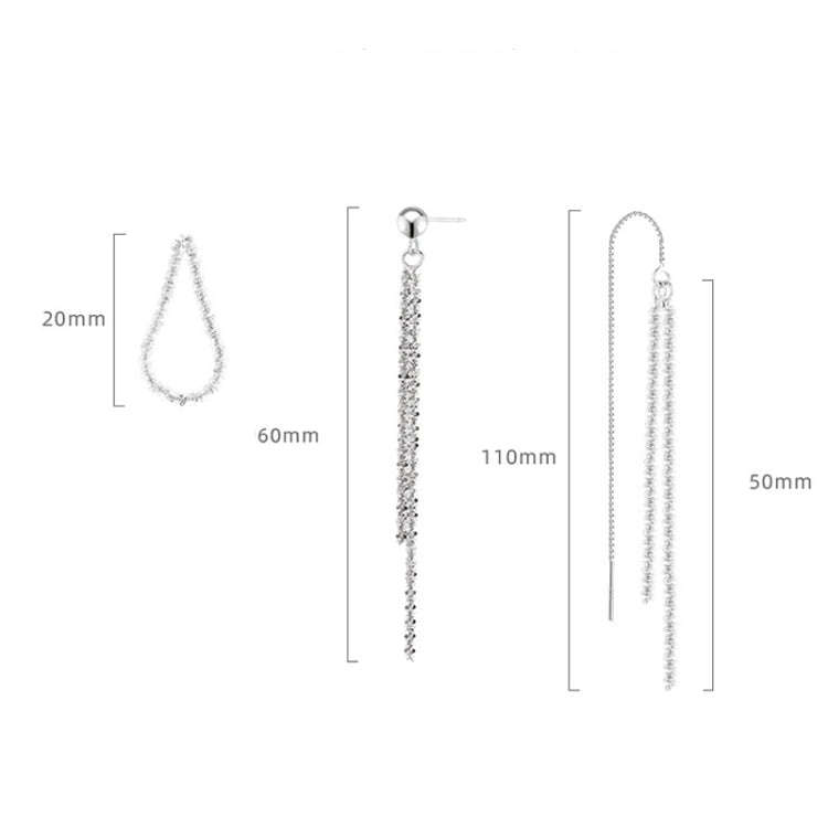 Gypsophila Tassel Earrings Long Elegant Earrings, Color:  835 Rear Hanging