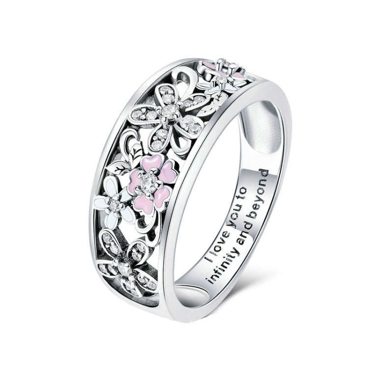 Fashion 925 Sterling Silver Daisy Flower Finger Rings for Women Wedding Engagement Jewelry, Ring ...