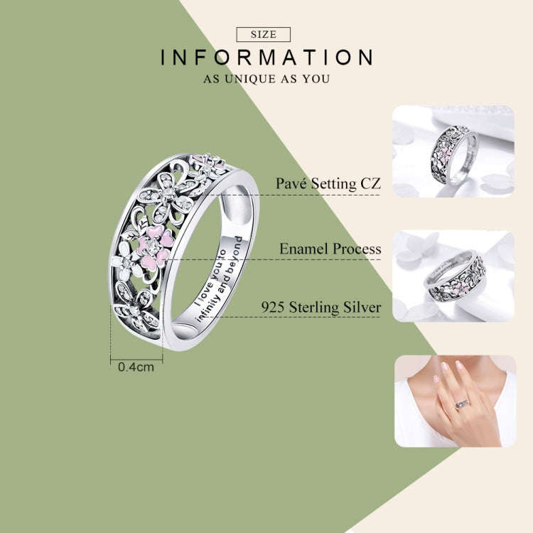 Fashion 925 Sterling Silver Daisy Flower Finger Rings for Women Wedding Engagement Jewelry, Ring ...